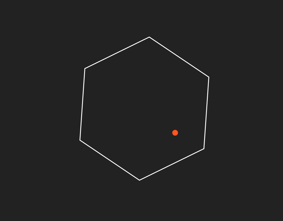Ball in a Hexagon